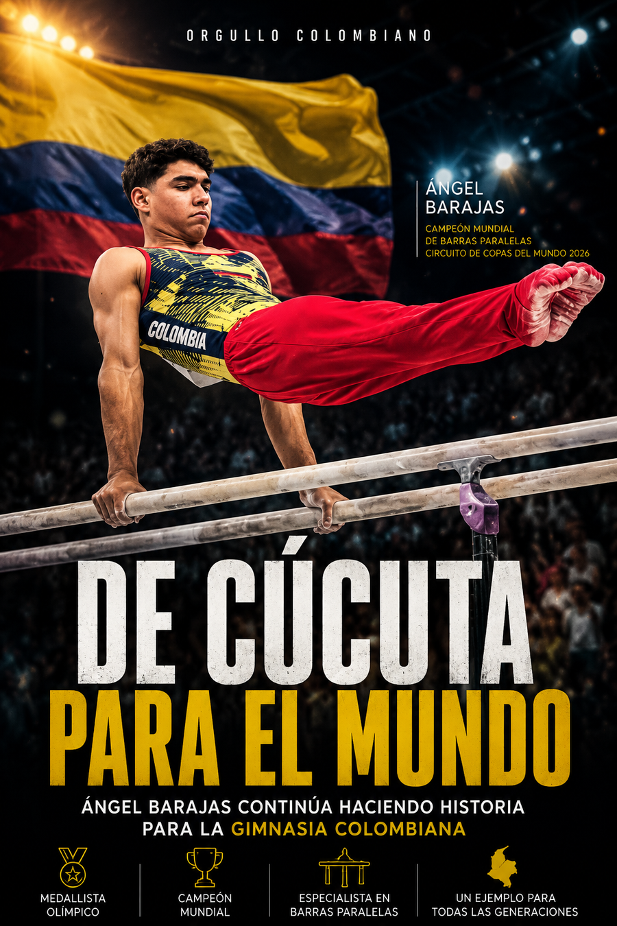 Ángel Barajas sigue haciendo historia: el cucuteño conquista el circuito de Copas del Mundo de Gimnasia 2026