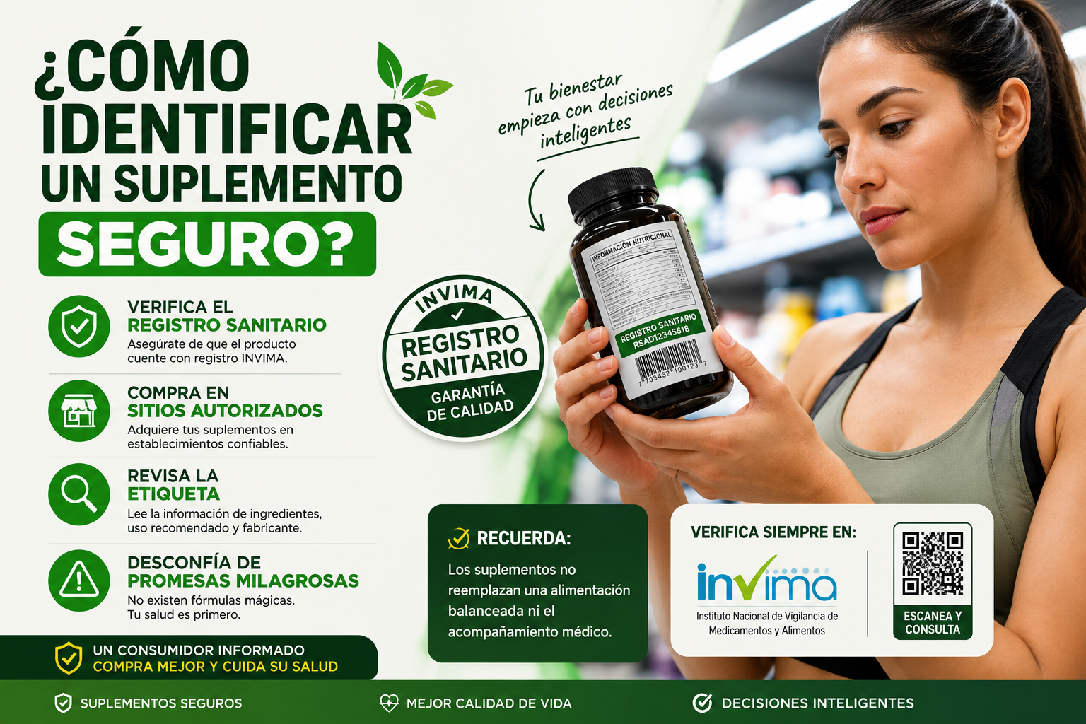 INVIMA alerta sobre suplementos dietarios comercializados sin registro sanitario