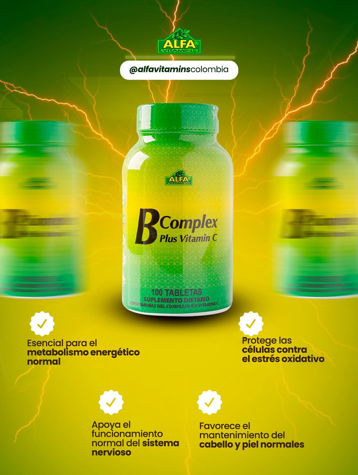 B Complex Complejo B - 100 Tabletas