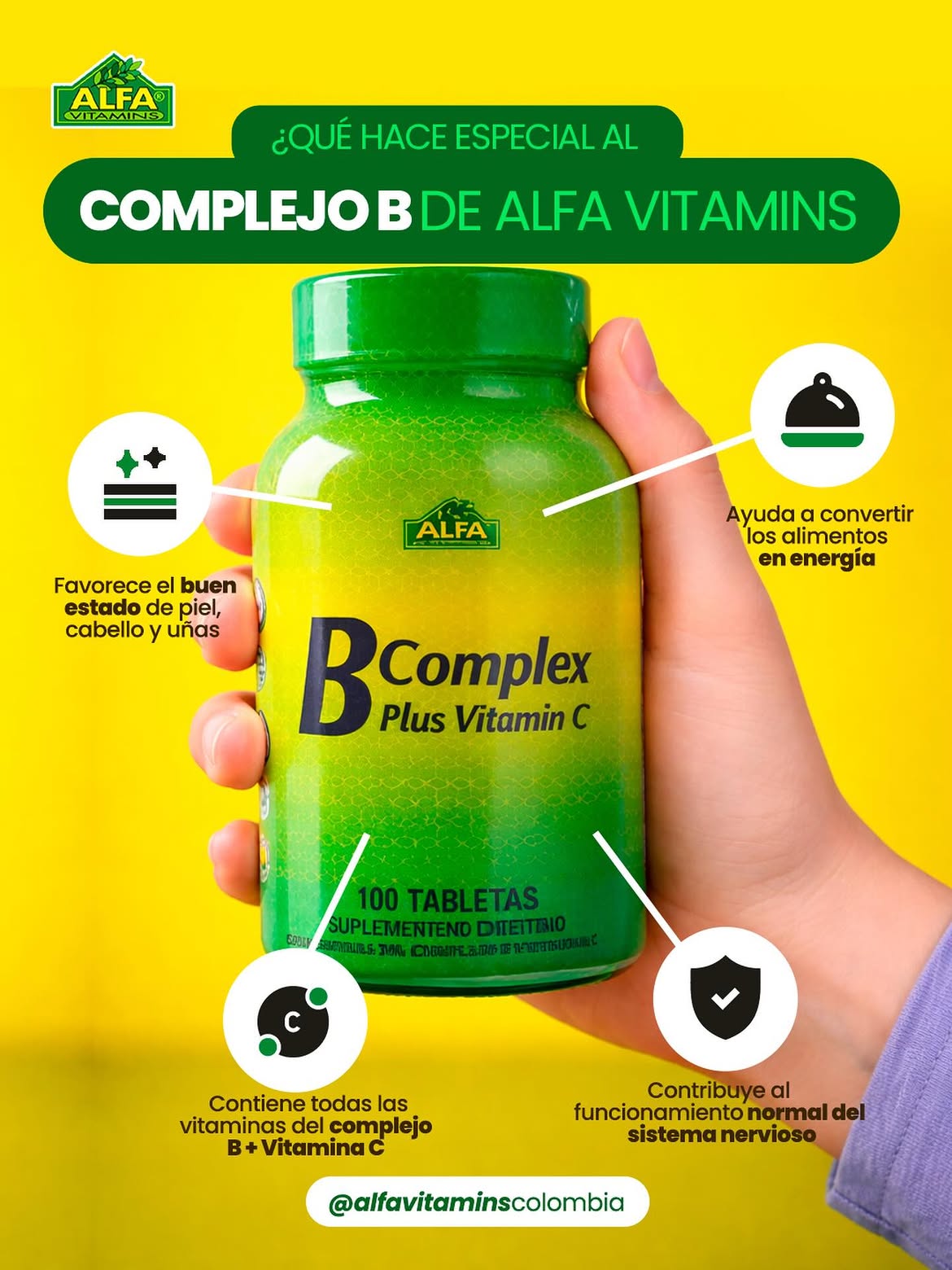 B Complex Complejo B - 100 Tabletas
