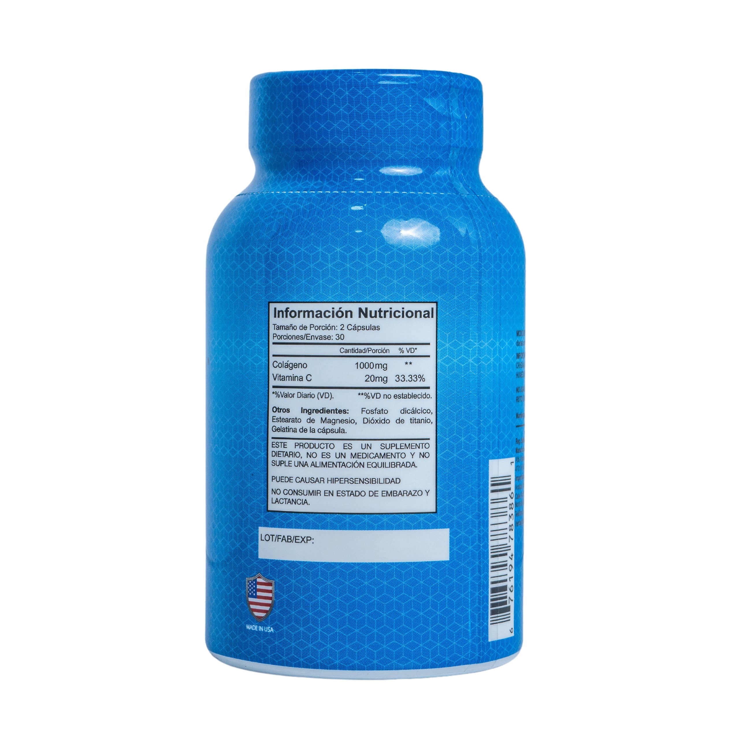Collagen + Vitamina C 1000 MG - 60 caps