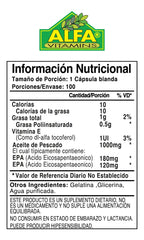 Omega 3 1000Gr -100 Capsulas
