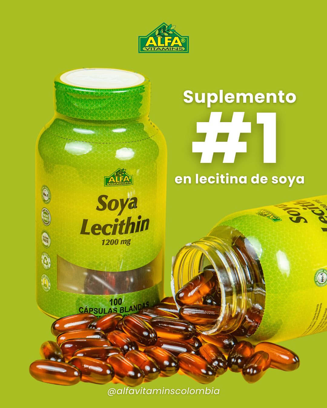 Soya Lecithin - 100 Capsulas