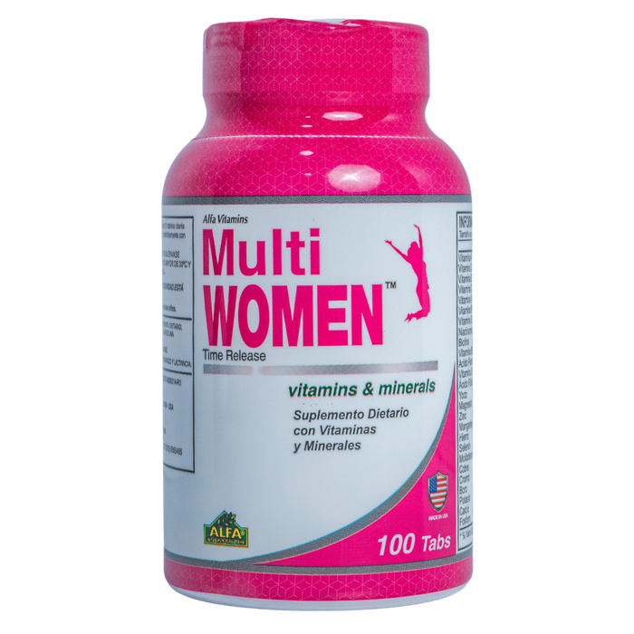 MultiWomen® | Multivitamínico para mujer – 100 tabletas