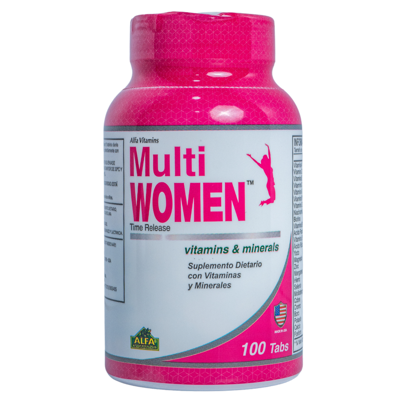 MultiWomen® | Multivitamínico para mujer – 100 tabletas