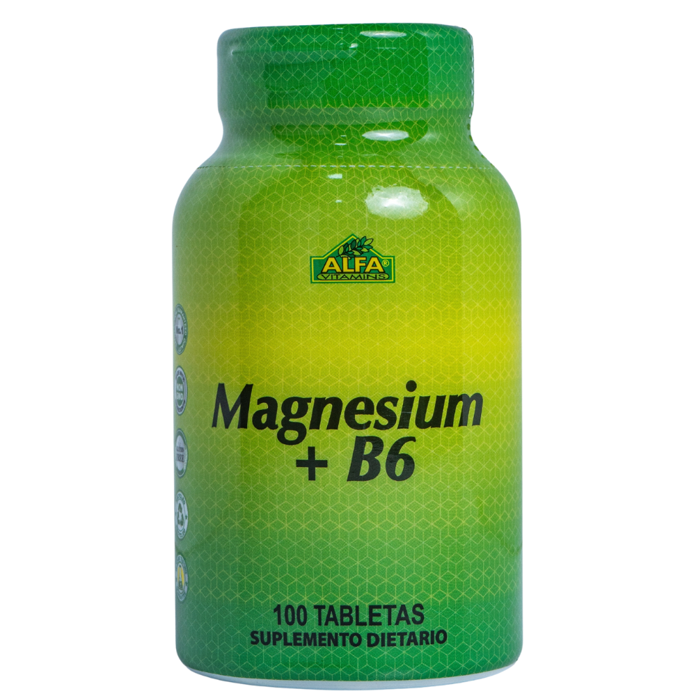 Magnesium + B6 - 100 Tabletas